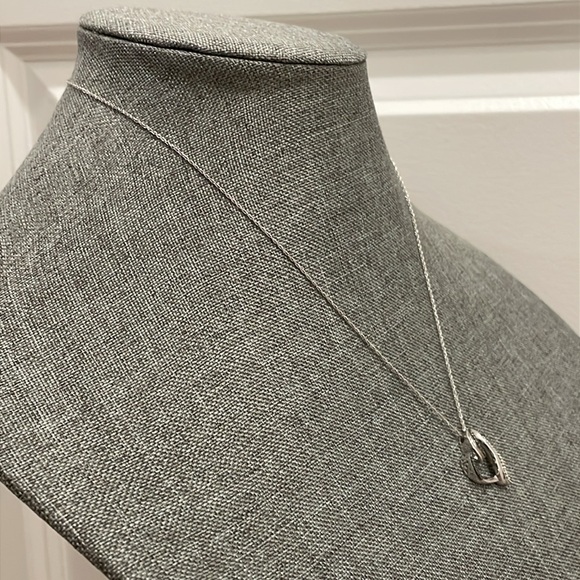 Kay Jewelers 925 Silver Black and White Diamond Necklace - Picture 4 of 13